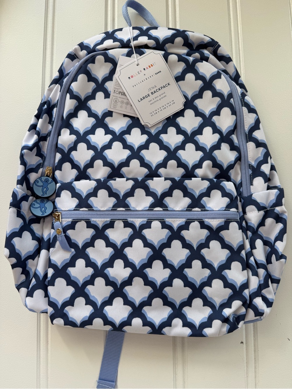 Pottery Barn Kids Teen Roller Rabbit Jena Trellis Backpack NEW